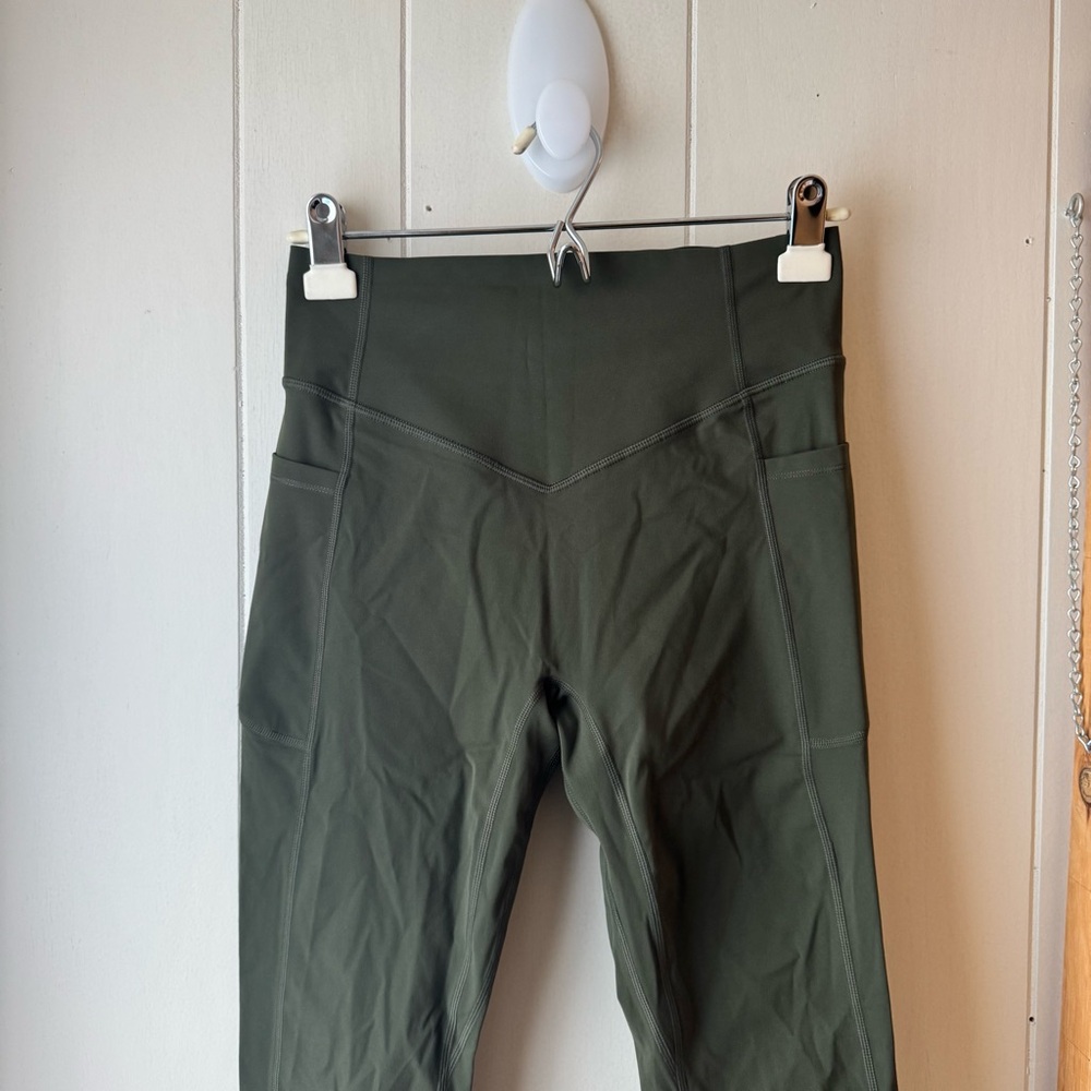 HALARA Full Length Green SoCinched High Waisted Scrunch Butt Lifting Leggings - Picture 14 of 15